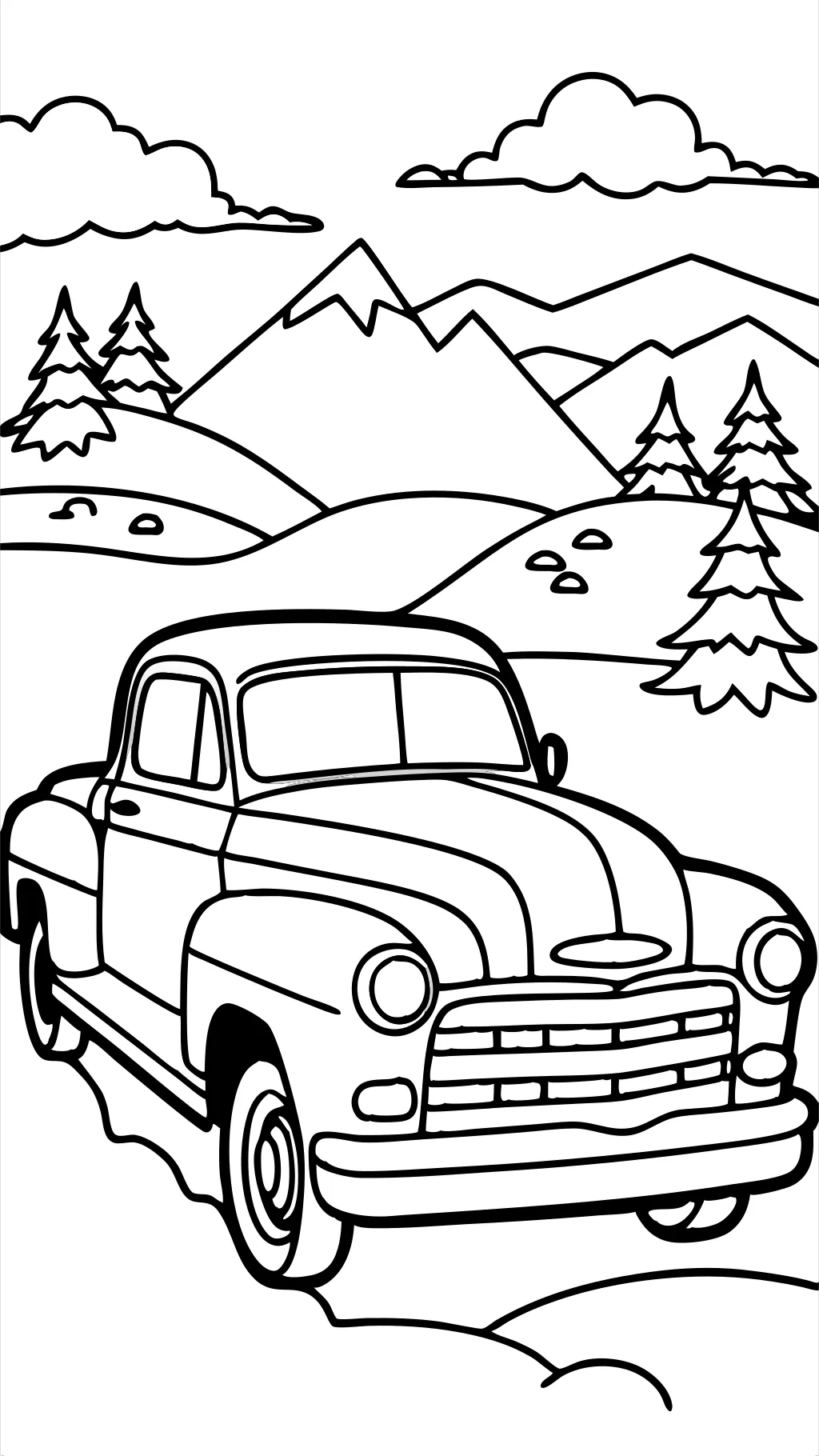 chevy truck coloring pages